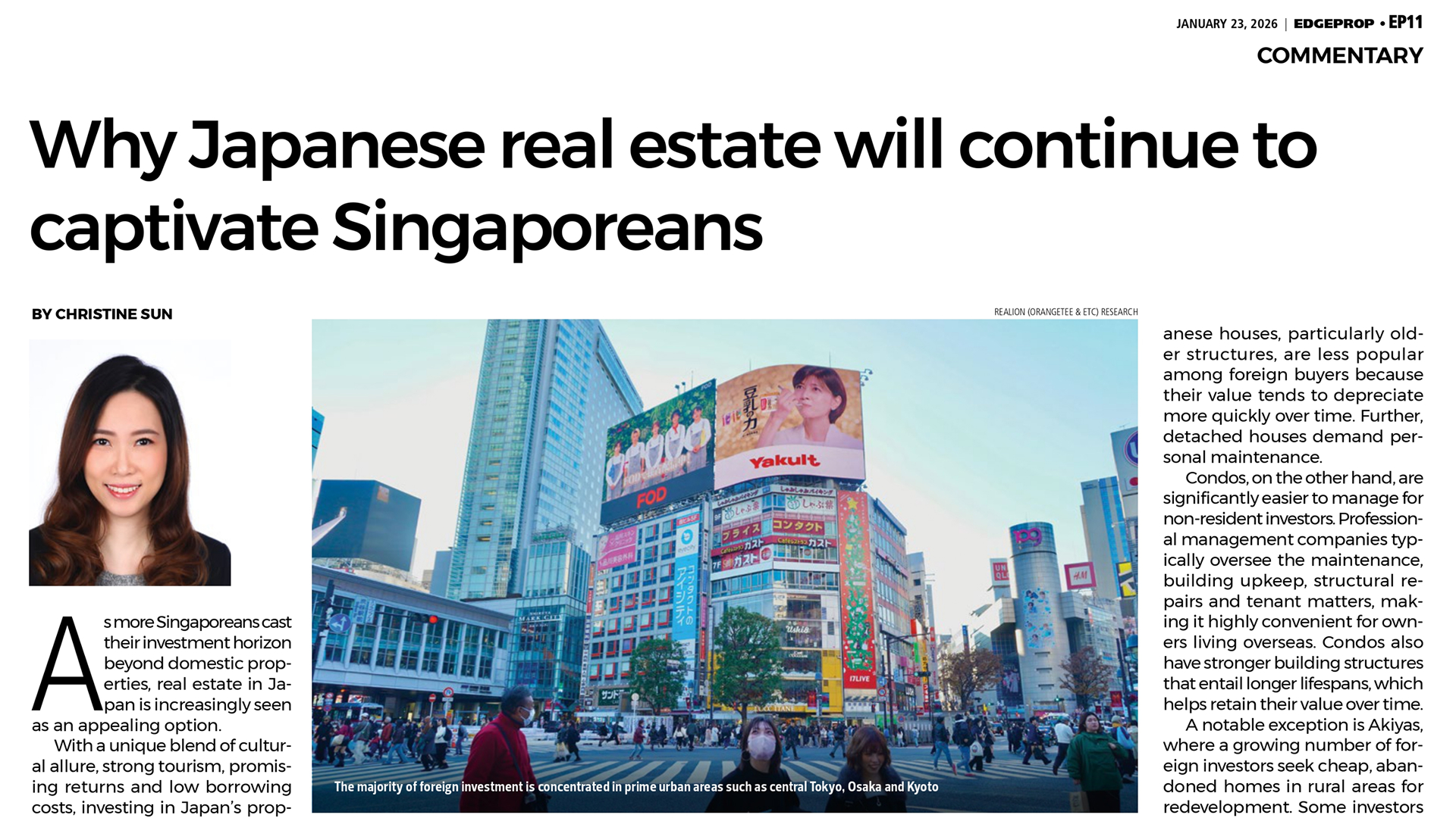 Why Japanese real estate will continue to captivate Singaporeans